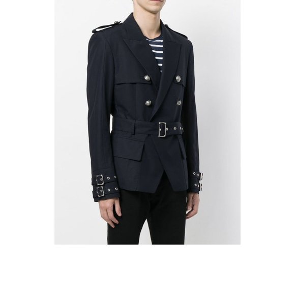 Balmain Double-Breasted Military Blazer - Picture 2 of 13